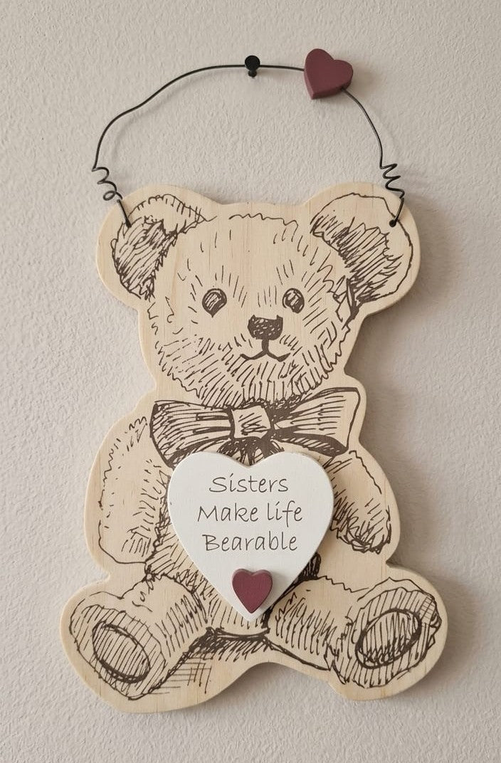 Teddy - Sister Plaque