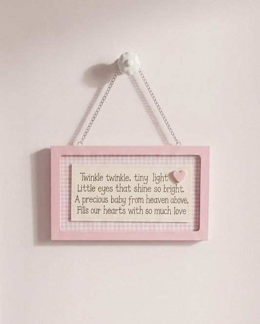 Baby Girl Plaque