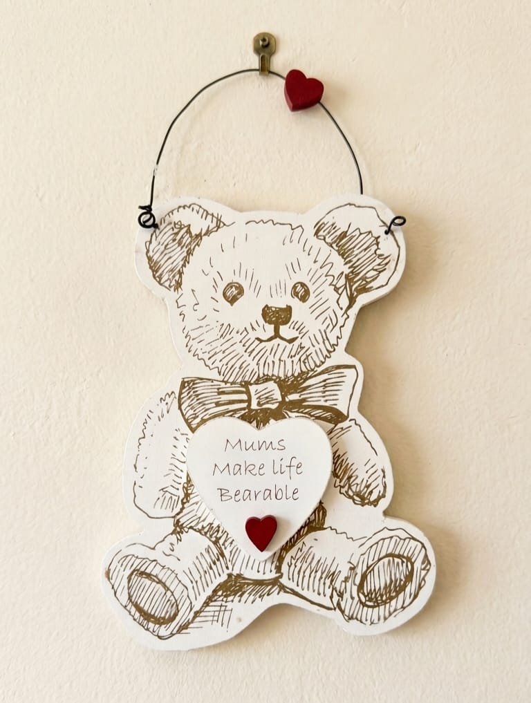 Teddy - Mum Plaque